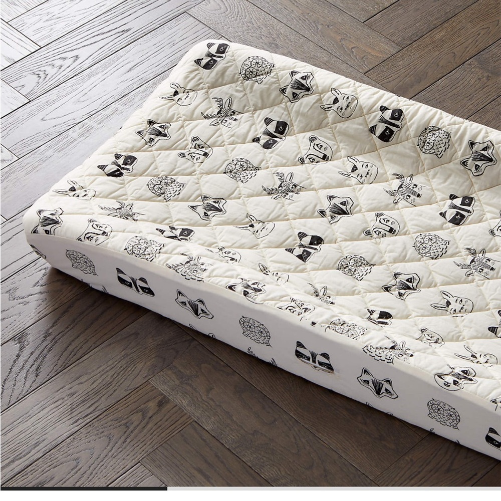 Stay Cool Roxy Marj Woodland Animal Organic Cotton Baby Changing Pad Cover